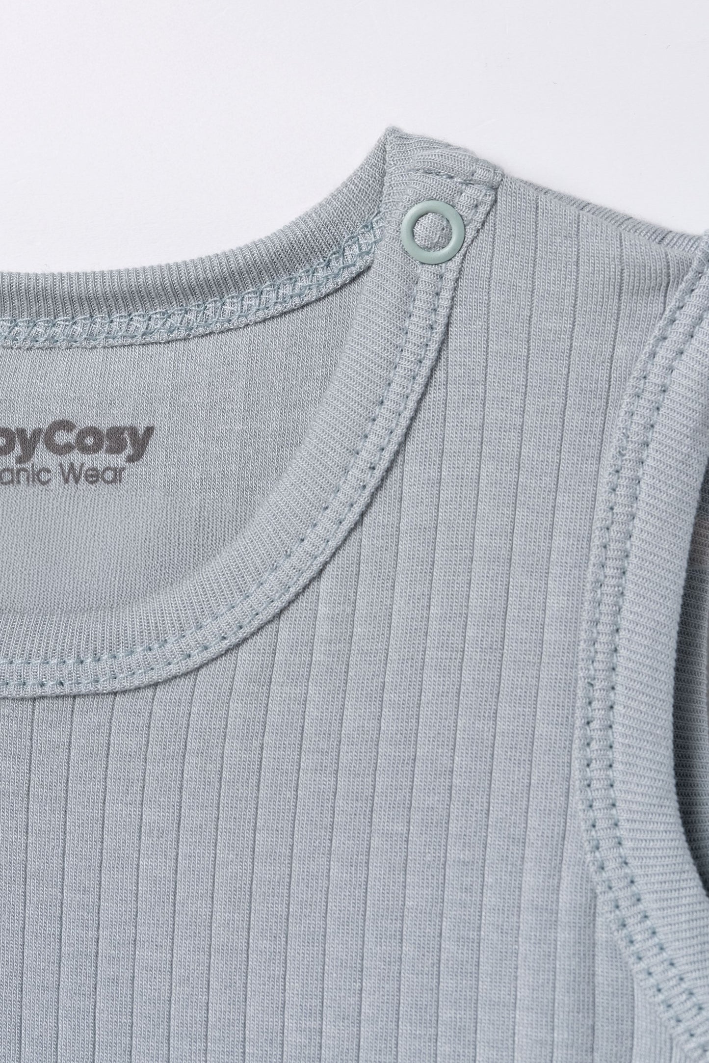 Set 2 body senza maniche modal azzurro | BABYCOSY ORGANIC