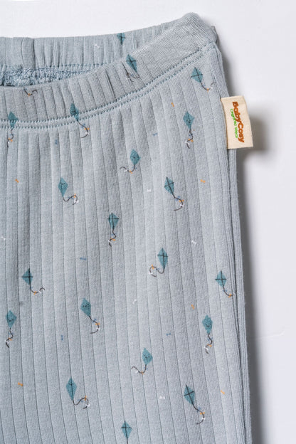 Set 2 pantaloni modal azzurro | BABYCOSY ORGANIC