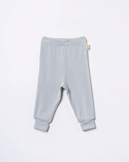 Set 2 pantaloni modal azzurro | BABYCOSY ORGANIC