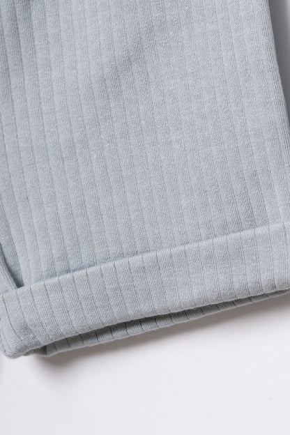 Pigiama corto neonato micromodal azzurro | Babycosy Organic