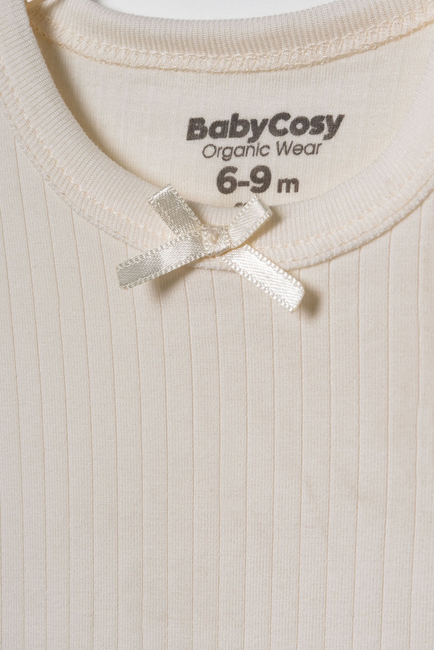 Set 2 body maniche corte modal crema | BABYCOSY ORGANIC
