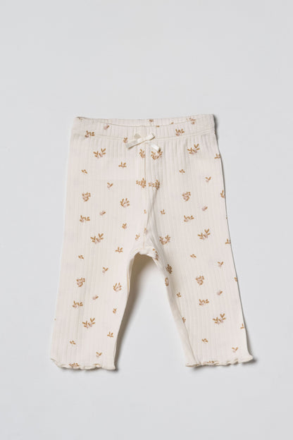 Set 2 pantaloni modal crema | BABYCOSY ORGANIC