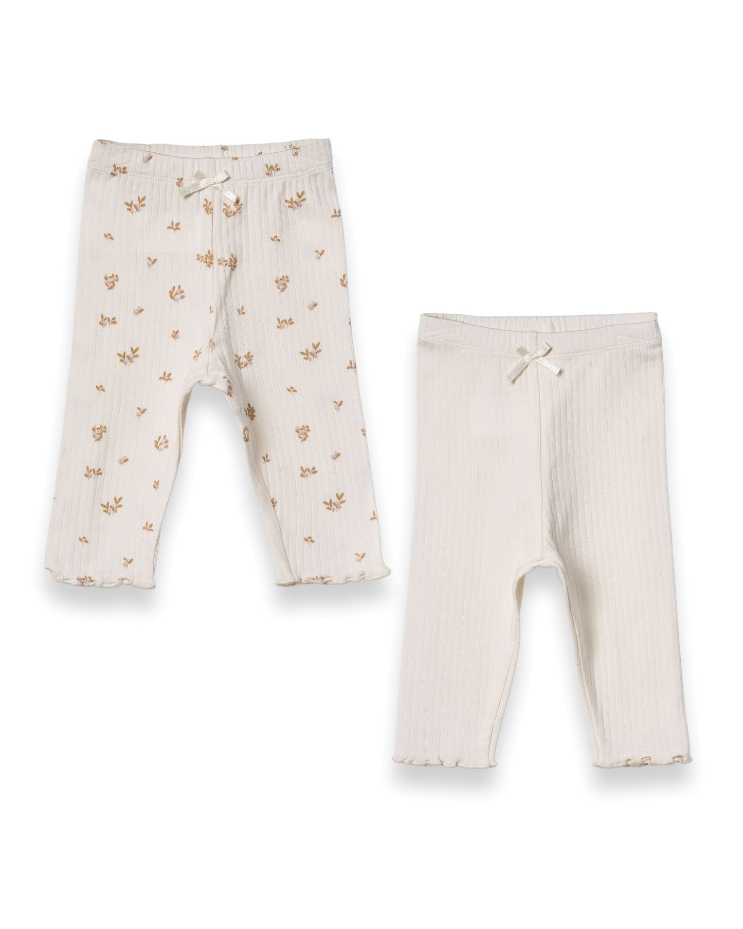 Set 2 pantaloni modal crema | BABYCOSY ORGANIC