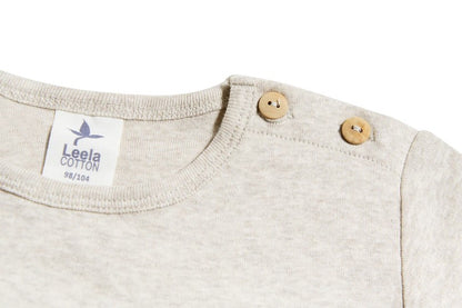 Maglietta a maniche corte Beige | LEELA COTTON