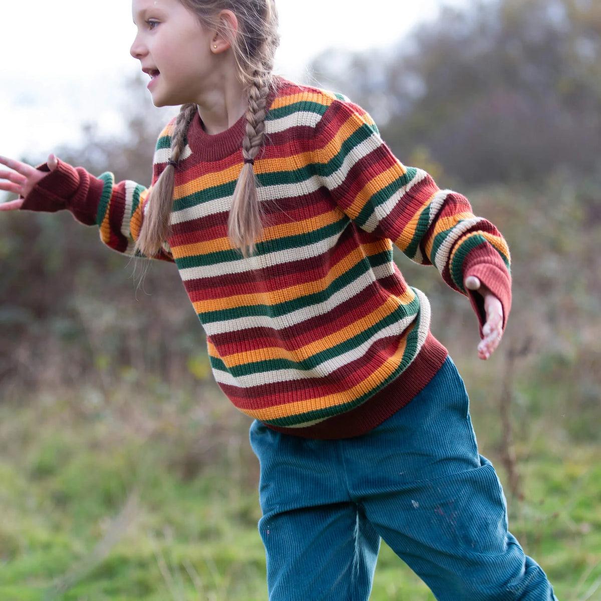 Pantaloni a coste Blu | Little Green Radicals
