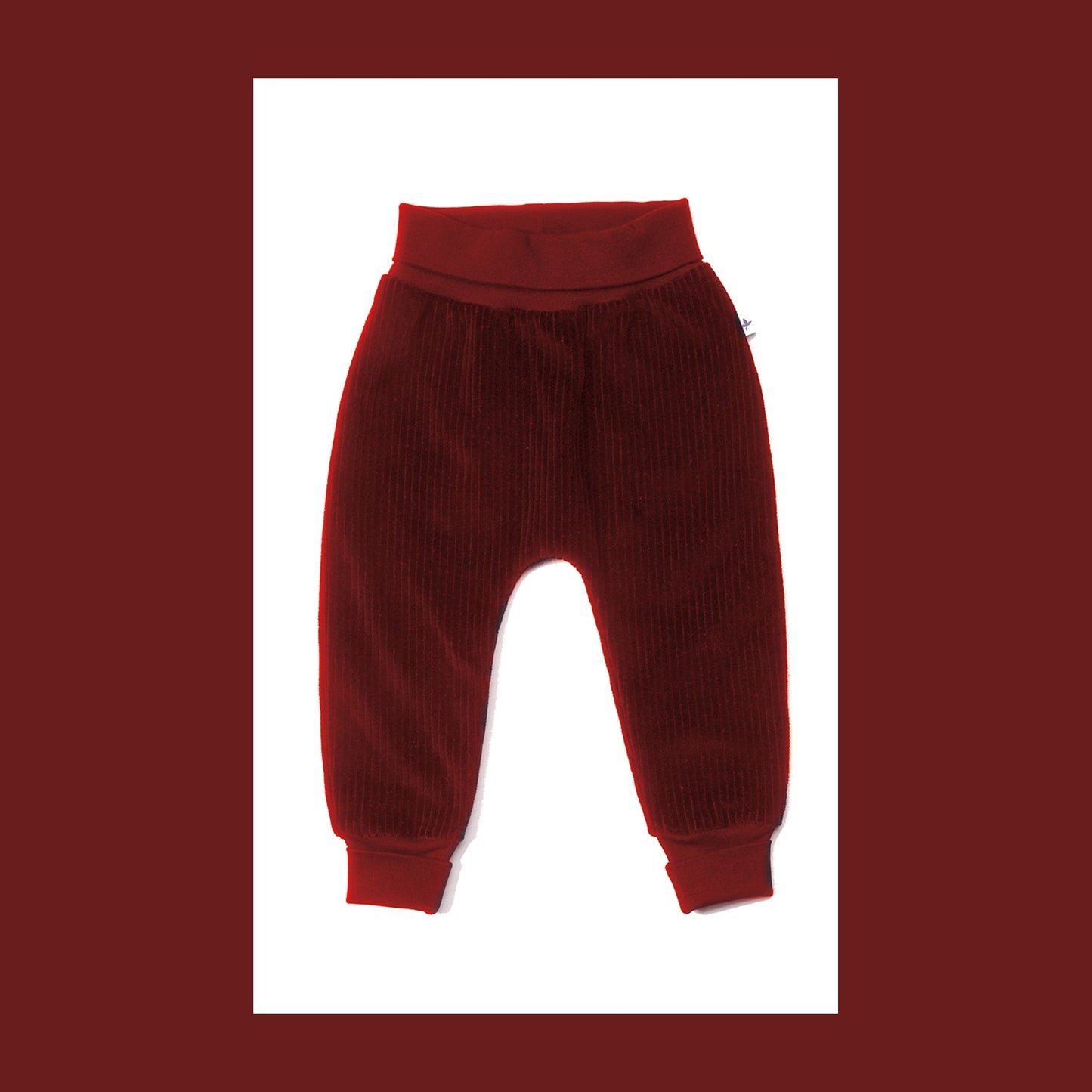 Pantaloni a coste Baby Bordeaux