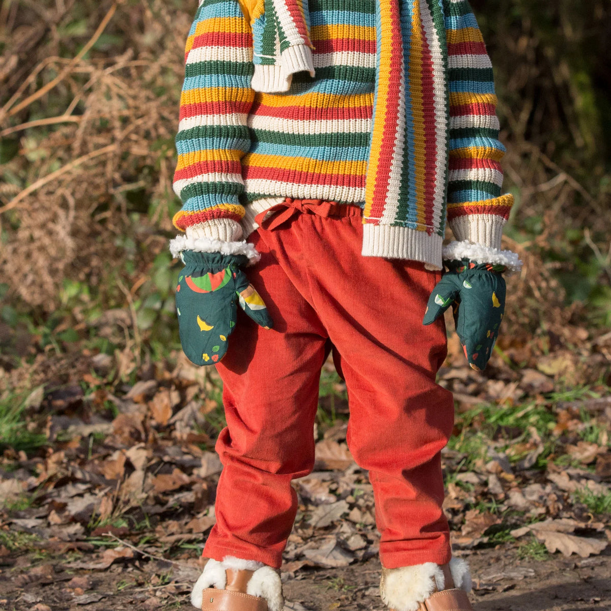 Pantaloni a coste Rossi | Little Green Radicals