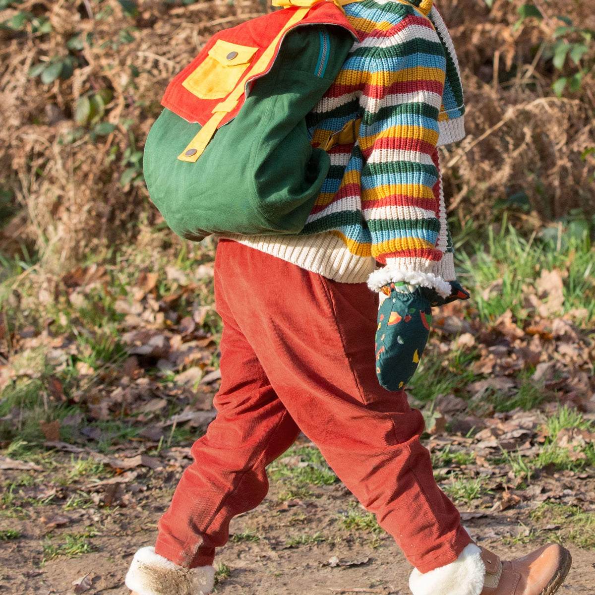 Pantaloni a coste Rossi | Little Green Radicals
