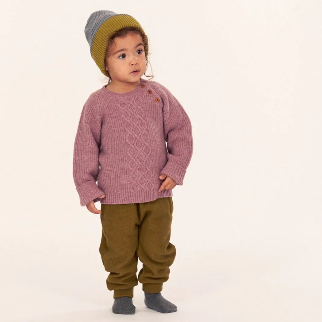 Pantaloni Verde Olive Neonato | Sense Organics
