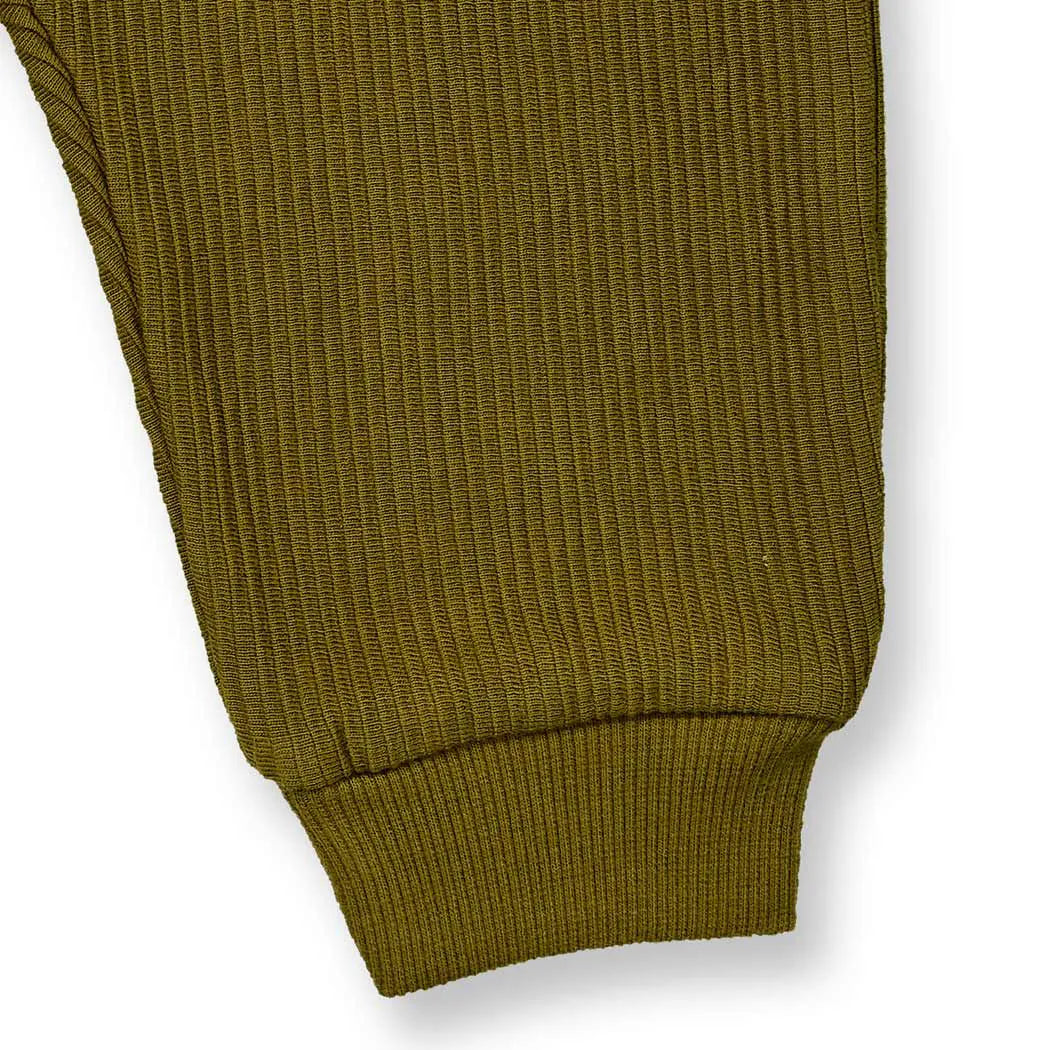 Pantaloni Verde Olive Neonato | Sense Organics