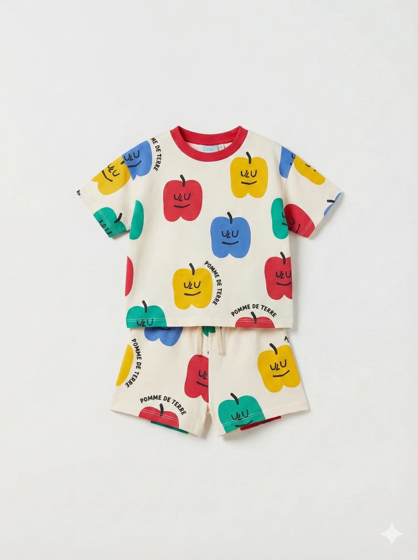 Completo t-shirt e shorts peperoni
