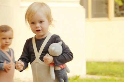 Collant Cream Blend con piede e bretelle | Silly Silas