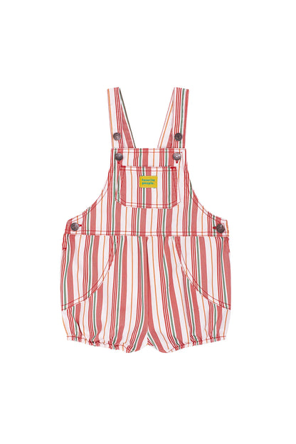 Pagliaccetto Salopette Neonato – Righe Rosse | Favorite People