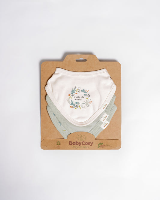 Set 3 bavaglini neonato mare | BABYCOSY ORGANIC
