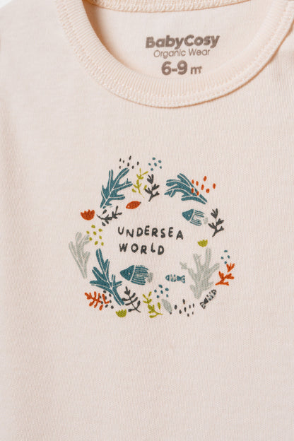 Set 2 body senza maniche mare | BABYCOSY ORGANIC