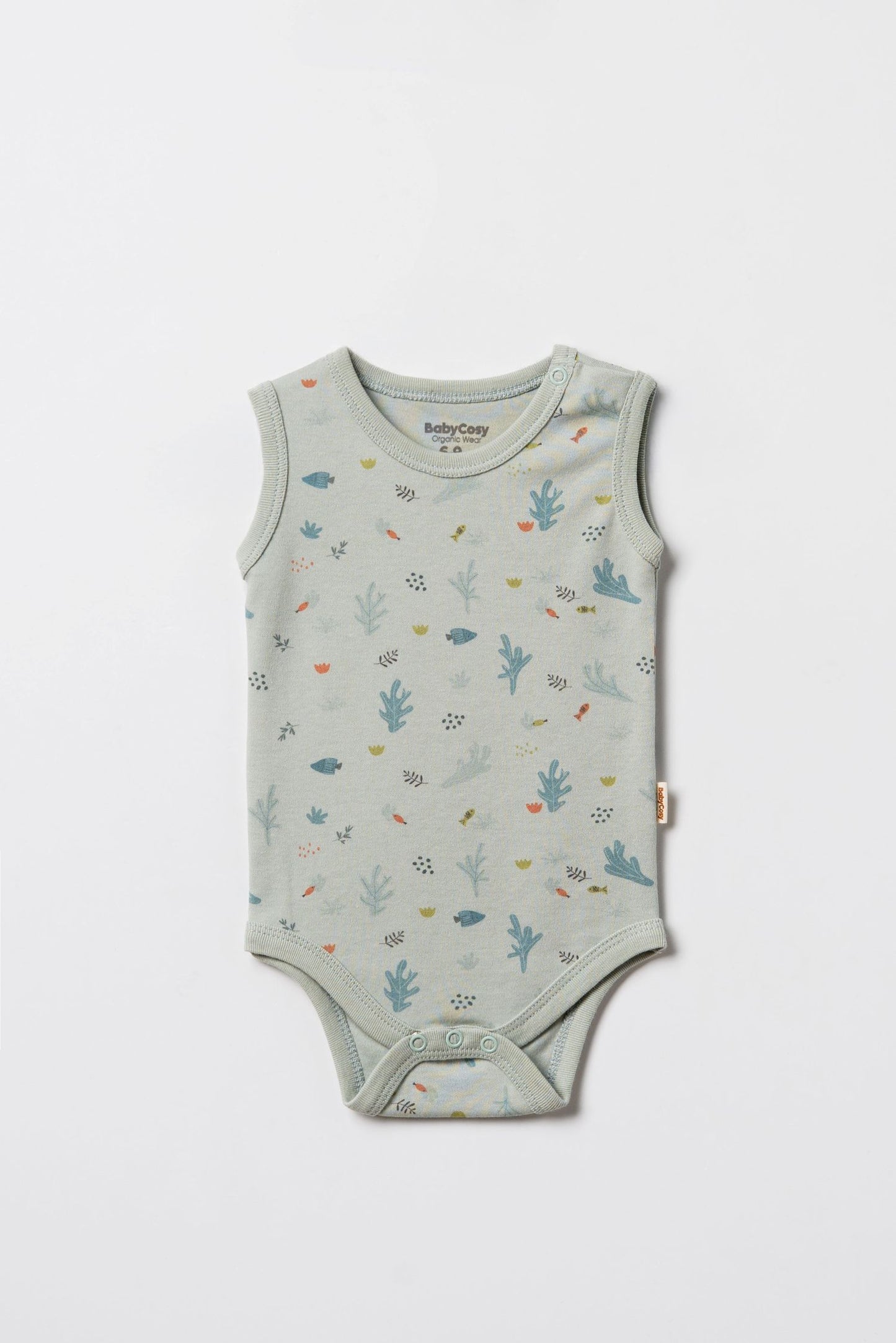 Set 2 body senza maniche mare | BABYCOSY ORGANIC