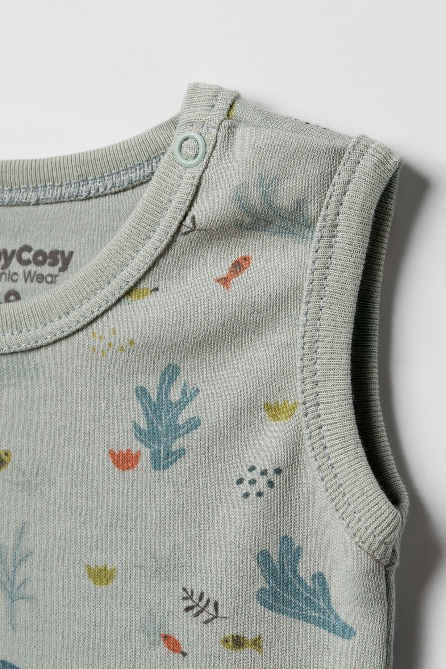 Set 2 body senza maniche mare | BABYCOSY ORGANIC