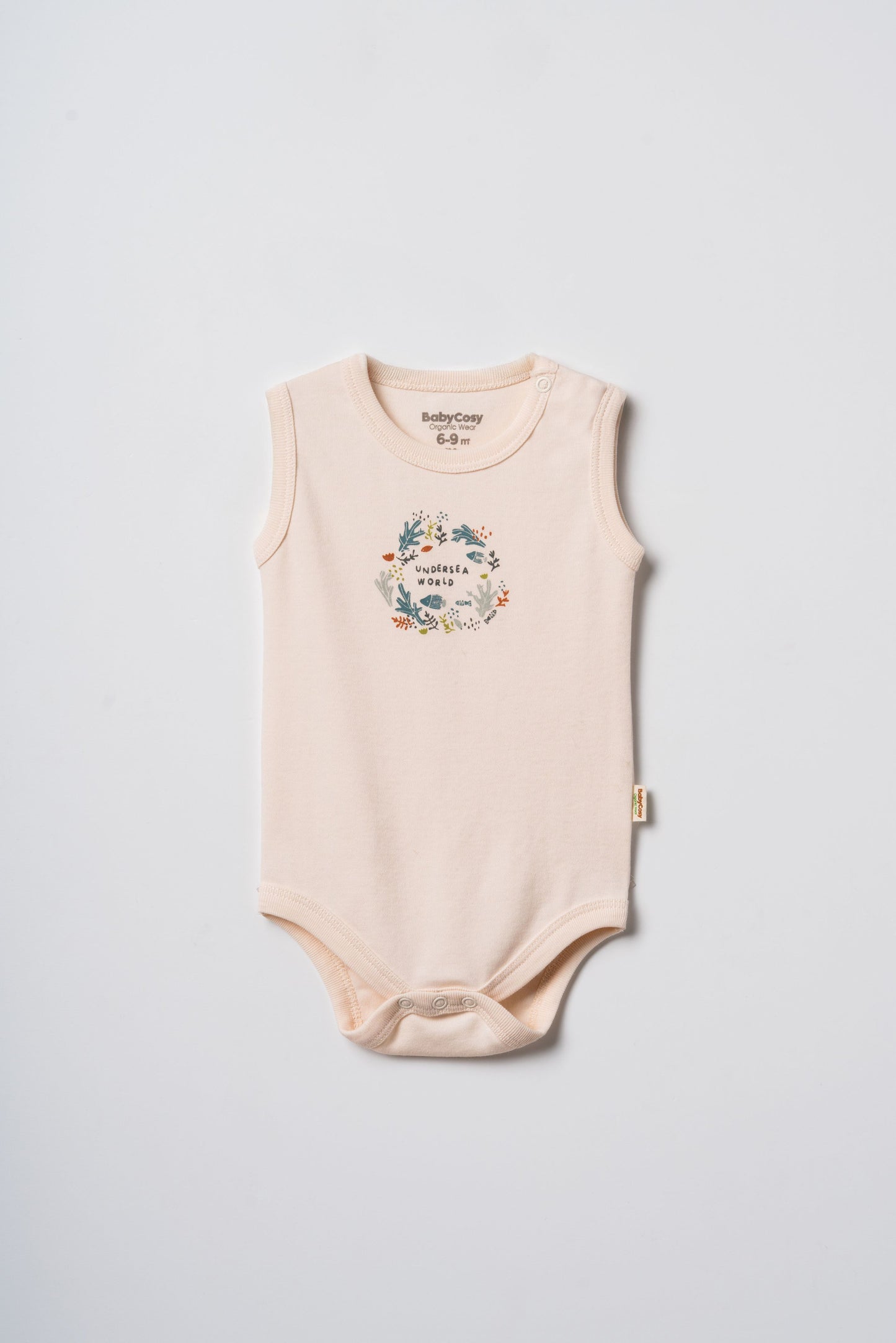 Set 2 body senza maniche mare | BABYCOSY ORGANIC