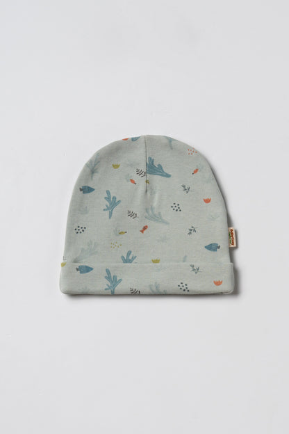 Set 3 cappellini neonato con nodo mare | BABYCOSY ORGANIC