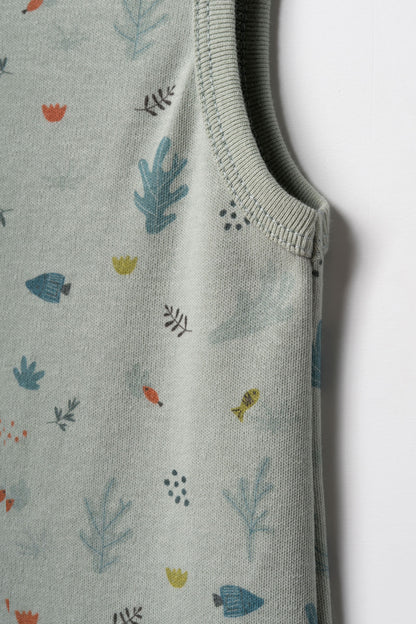 Set 2 tutine senza maniche mare | Babycosy Organic