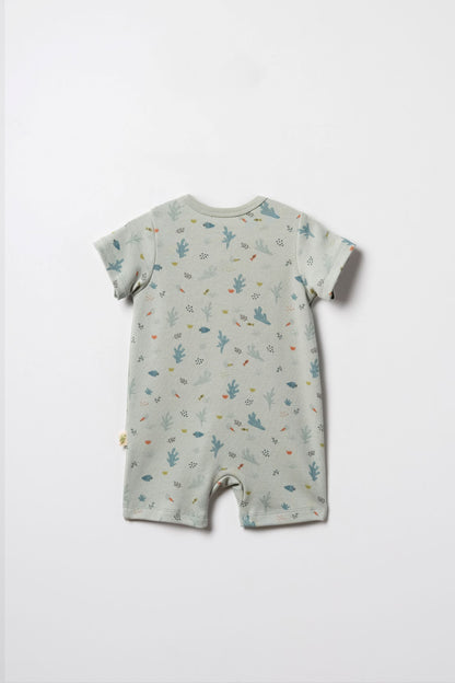Tutina corta con zip | Babycosy Organic