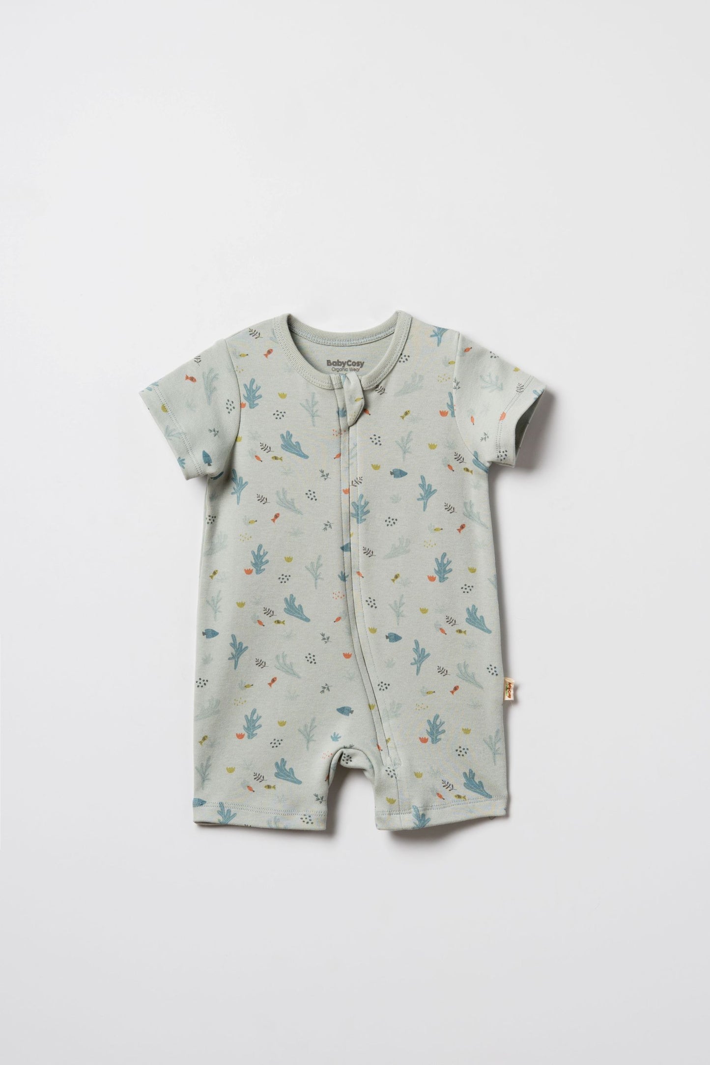 Tutina corta con zip | Babycosy Organic