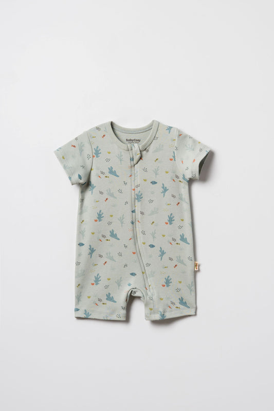 Tutina corta con zip | Babycosy Organic