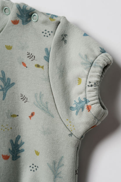 Set 2 pagliaccetti cotone organico mare | Babycosy Organic