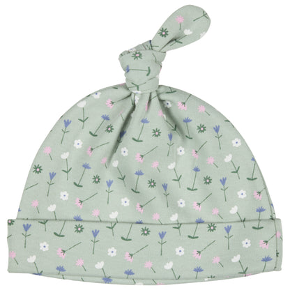Cappellino con nodo fiori verdi I PIGEON ORGANICS