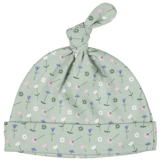 Cappellino con nodo fiori verdi I PIGEON ORGANICS