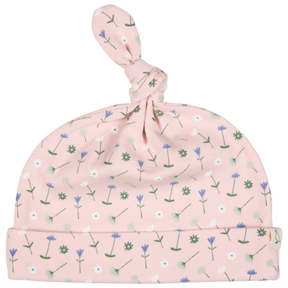 Cappellino con nodo fiori rosa| PIGEON ORGANICS