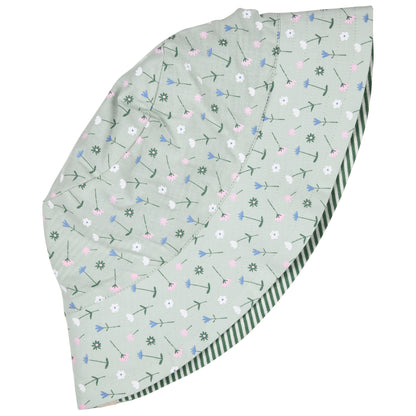 Cappellino sole reversibile fiori verdi | PIGEON ORGANICS