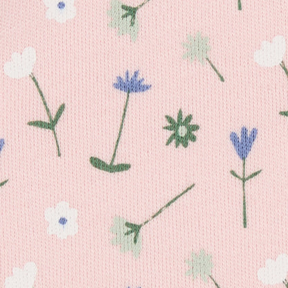 Bavaglino fiori rosa in cotone organico | PIGEON ORGANICS