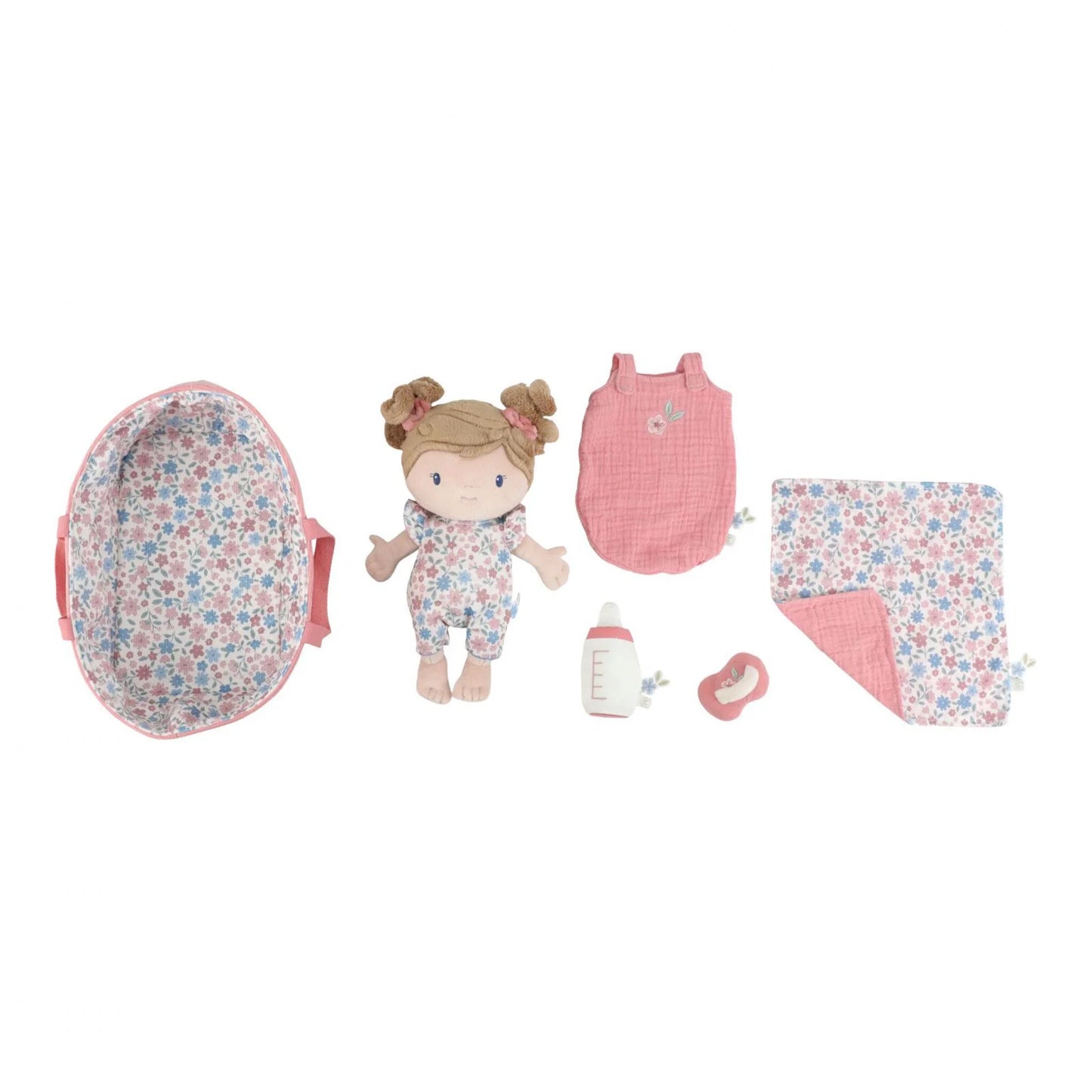 Set bambola morbida Rosa con accessori | Little Dutch