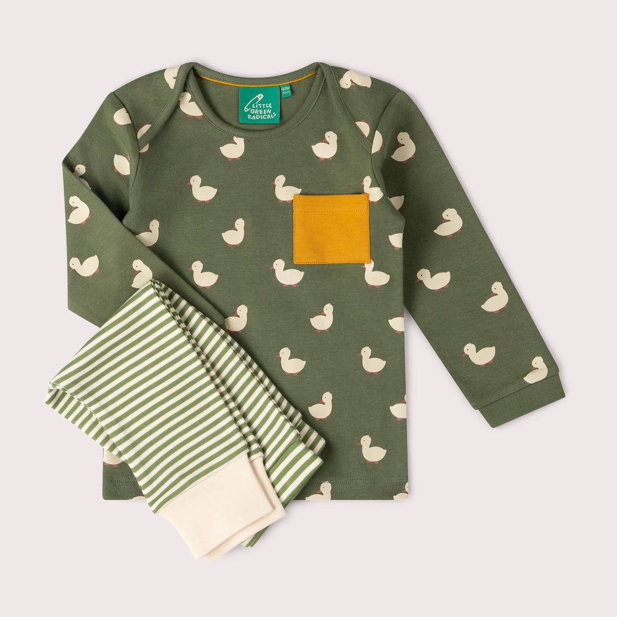 Set Anatra pantaloni morbidi & maglietta | Little Green Radicals