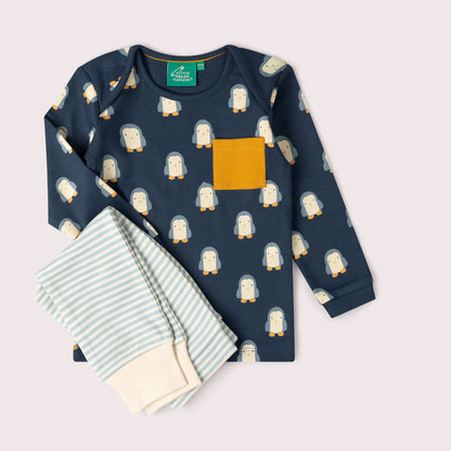Set Pinguino pantaloni morbidi & maglietta | Little Green Radicals