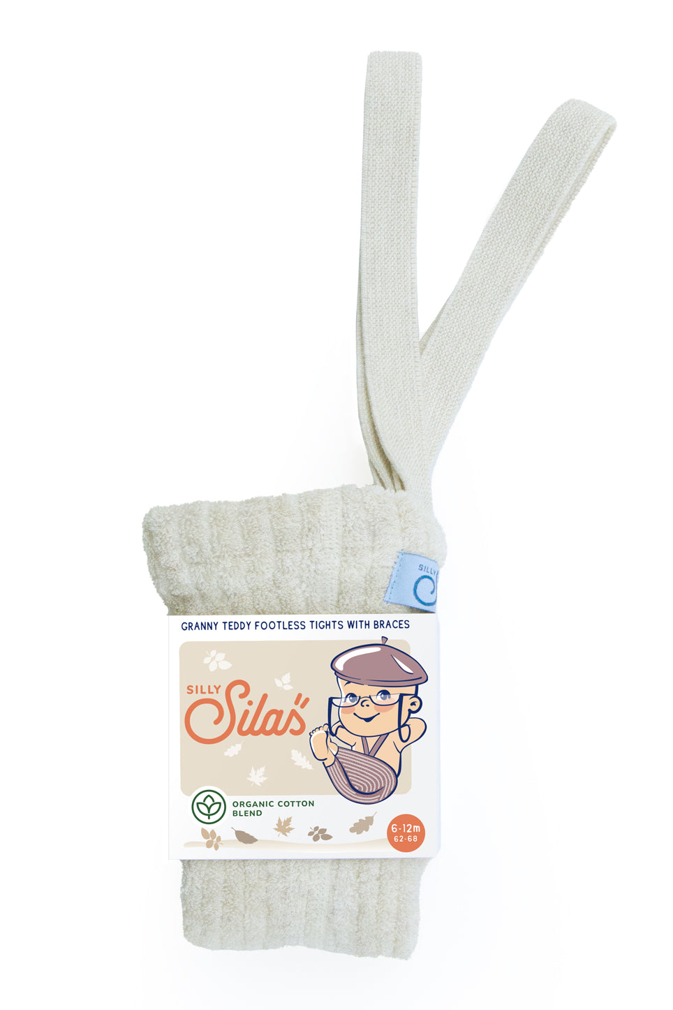 Collant Granny Cream Blend con bretelle | Silly Silas
