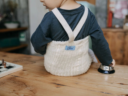 Collant Granny Cream Blend con bretelle | Silly Silas
