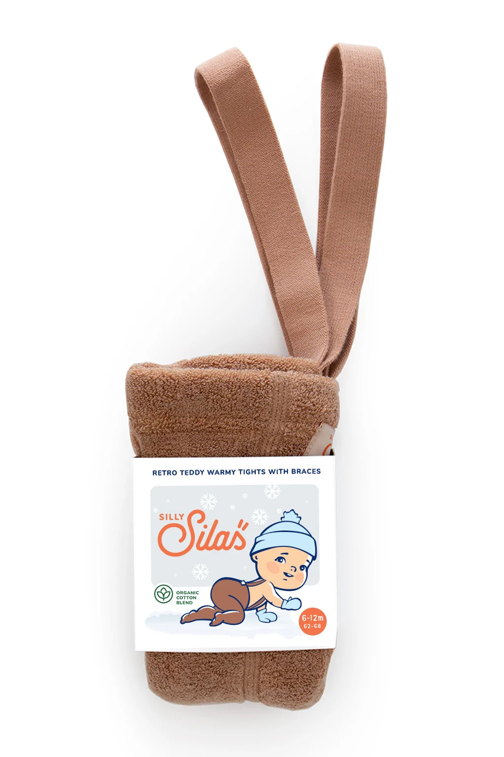Collant Teddy Light Brown con piede e bretelle  | Silly Silas
