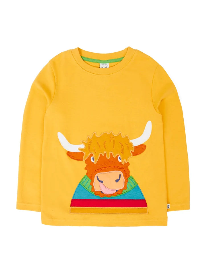 Maglietta a maniche lunghe Highland Cow | Frugi