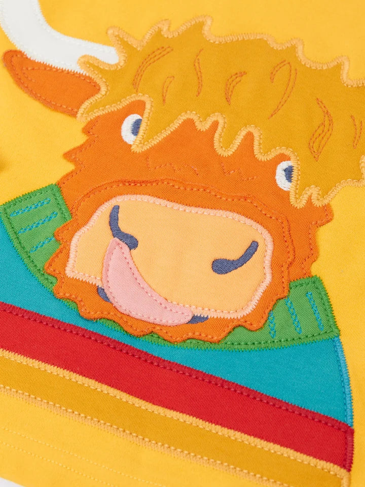 Maglietta a maniche lunghe Highland Cow | Frugi
