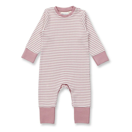 Tutina a righe Rosa Neonato | Sense Organics