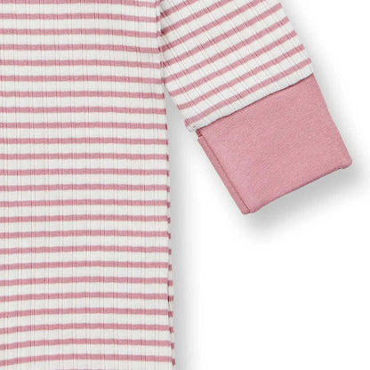 Tutina a righe Rosa Neonato | Sense Organics