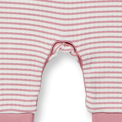 Tutina a righe Rosa Neonato | Sense Organics