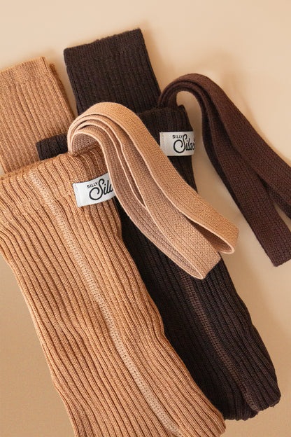 Collant Wooly Cappuccino Blend con bretelle | Silly Silas
