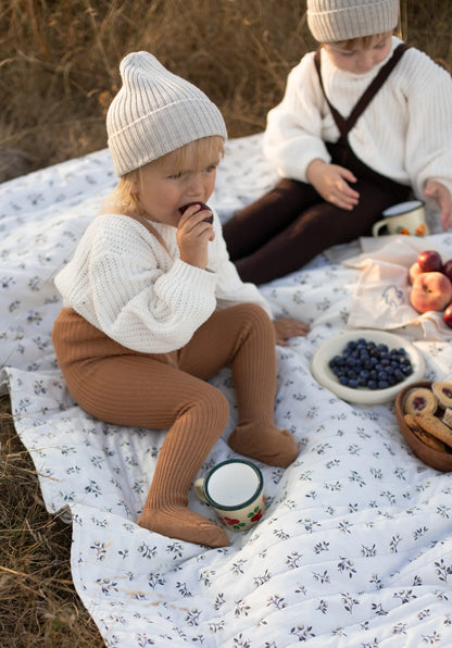 Collant Wooly Cappuccino con piede e bretelle  | Silly Silas