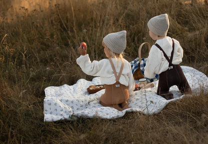 Collant Wooly Cappuccino con piede e bretelle  | Silly Silas