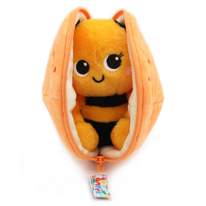 Peluche trasformabile Ape/Mandarino– Les Déglingos