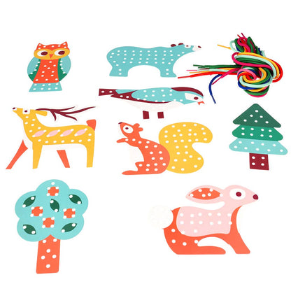 Set creativo da cucito senza ago – Woodland | Rex London