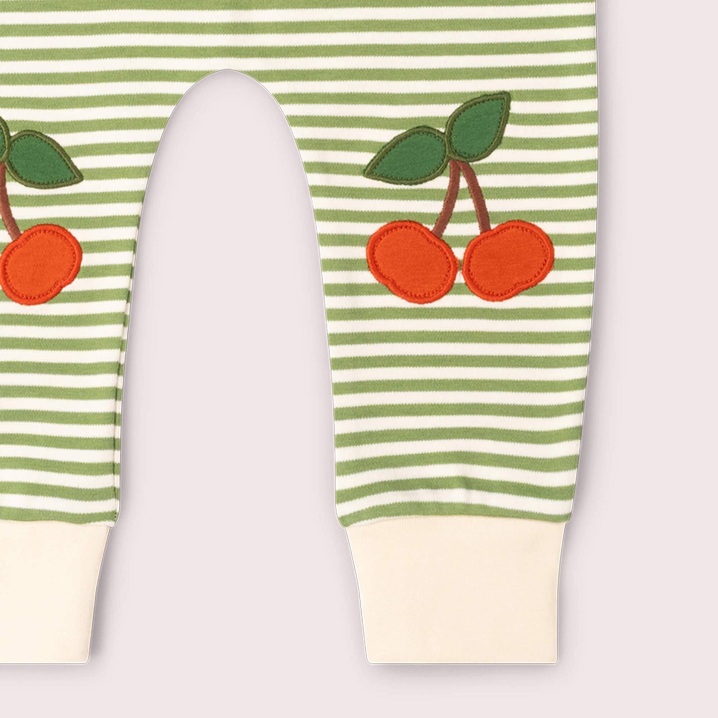 Pantaloni morbidi ciliegia in cotone biologico – Little Green Radicals
